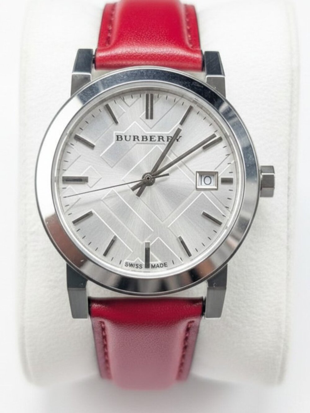 BURBERRY BU9129 RED WOMEN'S WATCH - OPEN BOX.